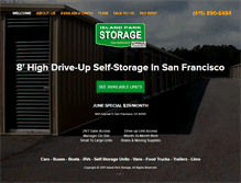 Tablet Screenshot of islandparkstorage.com